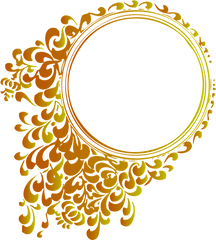 Frame Circle Ring Decoration Baroque - Vector Gold Frame Png