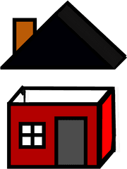 Open House Clip Art - Roof Of A House Clipart Png
