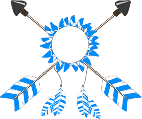 All Kinds Of Arrow Clipart - Blue Feathers With Transparent Background Png