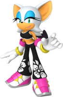 Sonic Bat Series Rouge X The - Free PNG