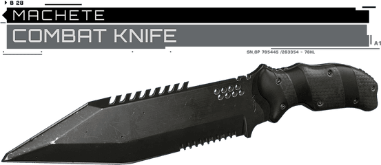 Replaces Machete With Combat Knife - Call Of Duty Mobile Knife Png