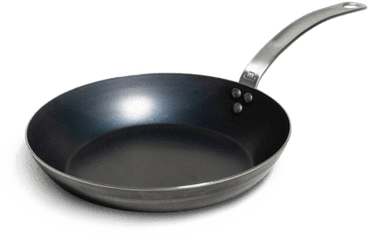 Blue Carbon Steel Frying Pan - Skillet Pan Png