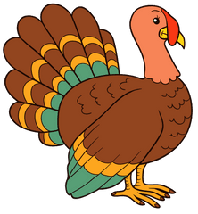 Turkey Playing Football Clipart - Clipart Of A Turkey Turkey Clipart Png