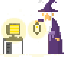 Simon Cottee Animation How To Make And Rescale Pixel Art - Wizard Sprite Pixel Art Png