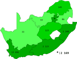 Covid - Diseases In South Africa Map Png