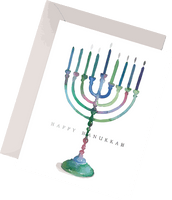 Hanukkah Menorah Candle Holder For Happy Quote - Free PNG