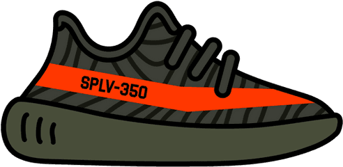 Library Of Adidas Yeezy Image Free - Yeezy Clipart Png