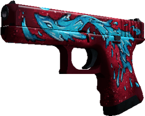 Csgoflower - Csgo Glock Water Elemental Png