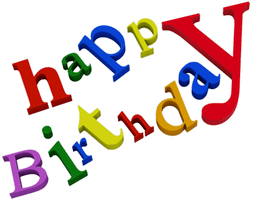 Text Birthday Colorful PNG File HD