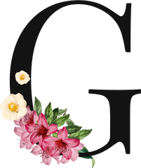 Letter G Png Images Transparent - Floral Letter G