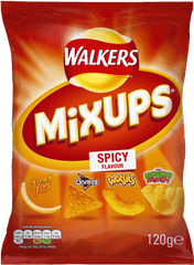 Walkers Mixups Crisps Uk - Spicy Mix Up Crisps Png