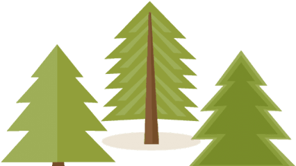 Christmas Tree Clipart Transparent Background - Animated Pine Trees Png