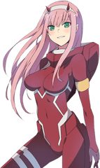 Kawaii Demon Girl Anime Wallpapers - Darling In The Franxx Zero Two Png