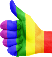 Non - Rainbow Thumbs Up Emoji Png