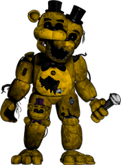 Funtime Withered Golden Freddy - Fnaf Unwithered Golden Freddy Png