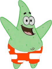 White Stock Image Jacobson Star Patrick - Patrick Star Green Png