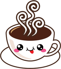 Download Cute Americano With Steam - Cute Animated Coffee Cup Png