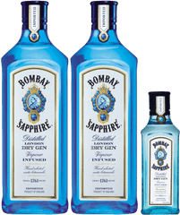 2 Bombay Sapphire 1 200ml Bundle - Bombay Sapphire 200 Ml Png