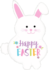 Download 32 Happy Easter Bunny Balloon - Happy Easter Bunny Happy Easter With Bunny Png