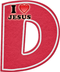 Blindada Por Deus Alfabeto Decorativo I Love Jesus Png In - Vertical