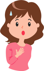 Shocked Woman Clipart - Surprised Girl Clipart Transparent Png