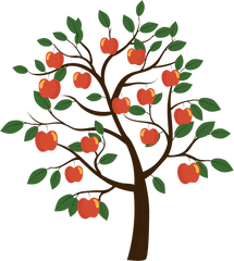 Fruit Tree Apple Free Hq Image Png - Apple Tree Vector Png