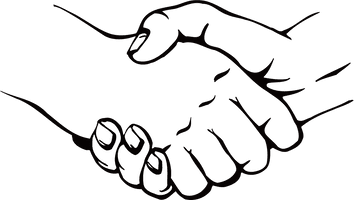 Handshake Art Photography Hand Cdr Monochrome - Free PNG