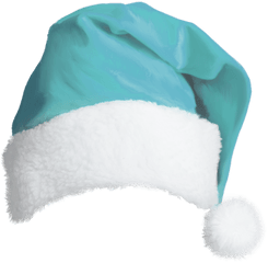 Santa Claus Hat Christmas Suit - Blue Christmas Hat Blue Santa Hat Png