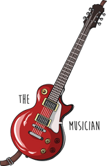 Musician Vector T Shirt Design Artwork - Guitar T Shirt Designs Png