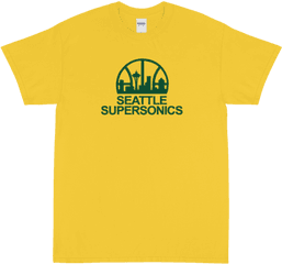 Seattle Supersonics Vintage T Png Logo