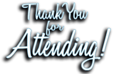 Thank You For Attending Png - Thank You For Attending Clipart