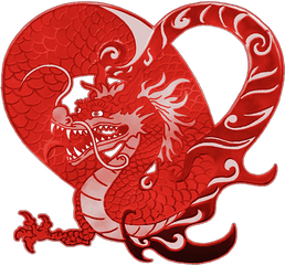 Great Pictures Of Cool Dragons - Heart Dragon Png