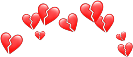 Broken Emoji - Broken Heart Crown Png