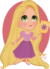 Rapunzel Pascal Png 3 Image - Rapunzel Tangled Chibi