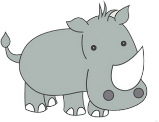 Rhino Cartoon Png Image With No - Rhino Cartoon Png