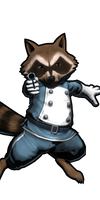 Raccoon Cartoon Rocket Free Clipart HD - Free PNG