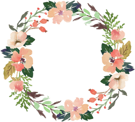 Modern Floral Garland Png Pic Mart - Transparent Background Flower Wreath Clipart