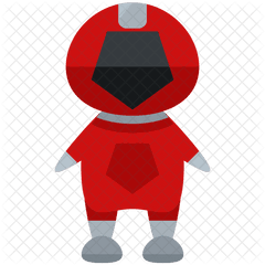 Red Ranger Icon Of Flat Style - Illustration Png