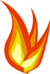 Flames Flame Border Clip Art Clipart - Cartoon Fire Transparent Background Png