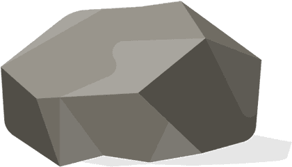 Flat Stone Illustration - Transparent Png U0026 Svg Vector File Caricatura De Una Piedra