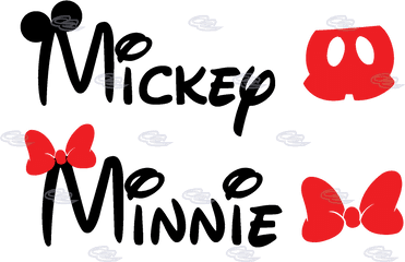 Hd Mickey Mouse Ears Svg Letters - Micke 571862 Png Mickey And Minnie Name