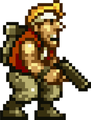 Character Symbol Metal Slug Fictional - Marco Metal Slug Png