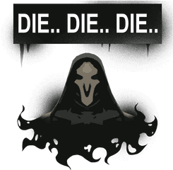 Overwatch Reaper Icon - Reaper Die Die Die Spray Png