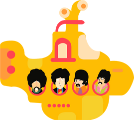 Beatles Vector Yellow Submarine - Yellow Submarine The Beatles Vector Png