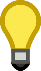 Lamp Clipart Animation - Light Bulb Icon Gif Png