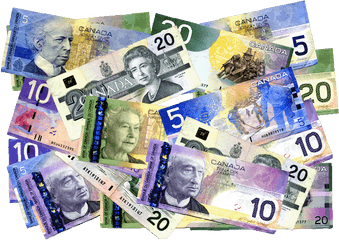 Pile Of Money Canada Png Image - Canadian Money Clipart