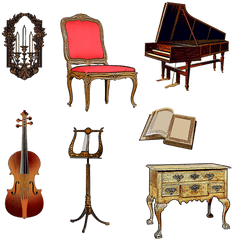 Harpsichord Violin Music Stand Transparent Png Images U2013 Free - Harpsichord Png