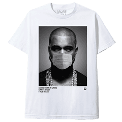 More Than A Game - Tee Shirt Unisex Kanye West Face Mask Monochrome Png