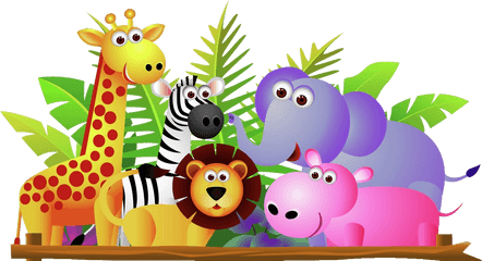 Clipart Elephant Jungle Animal - Wild Animals Clipart Png