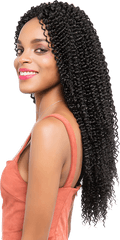 Sea Wave Kinky Crochet Hair - Lace Wig Png